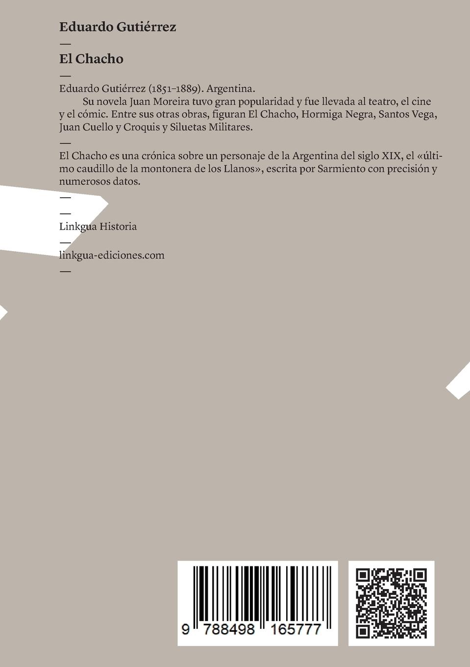 Rückseitencover El Chacho