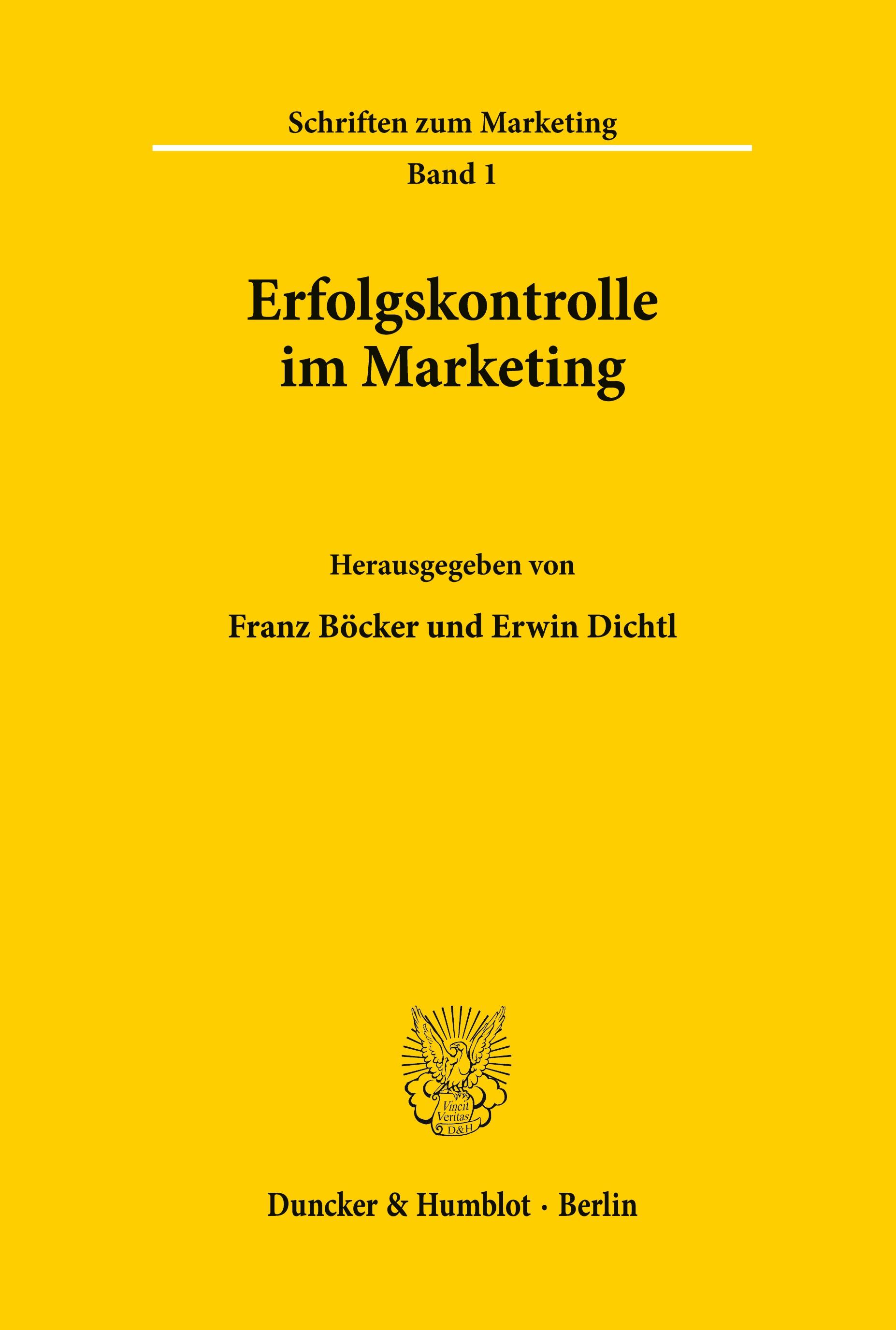 Vorderes Coverbild Erfolgskontrolle im Marketing.