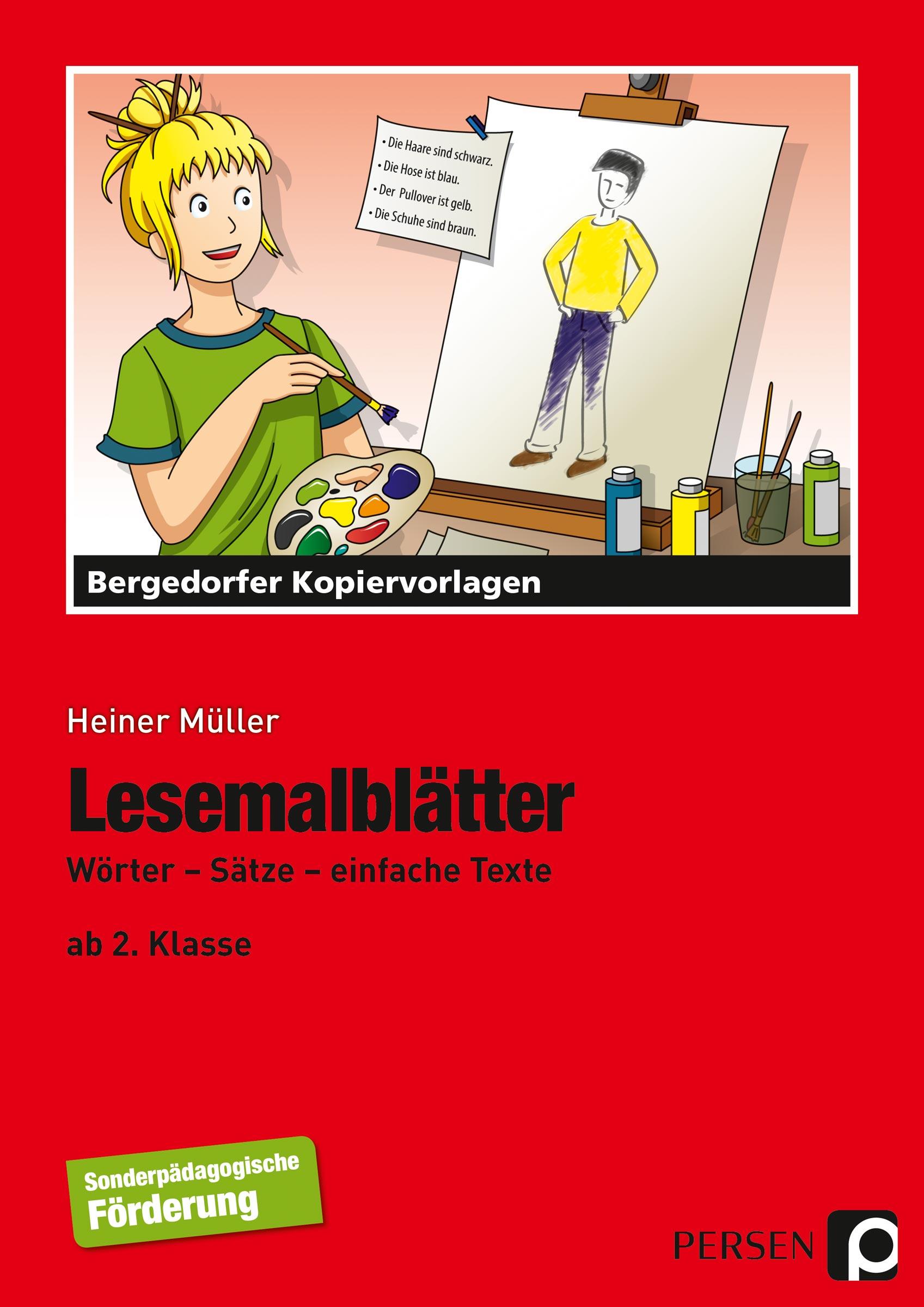 Vorderes Coverbild Lesemalblätter