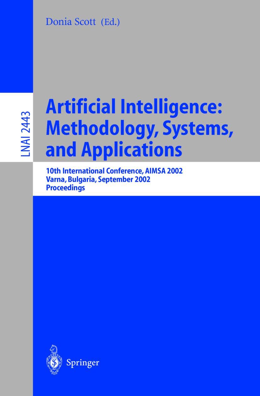 Vorderes Coverbild Artificial Intelligence: Methodology, Systems, and Applications