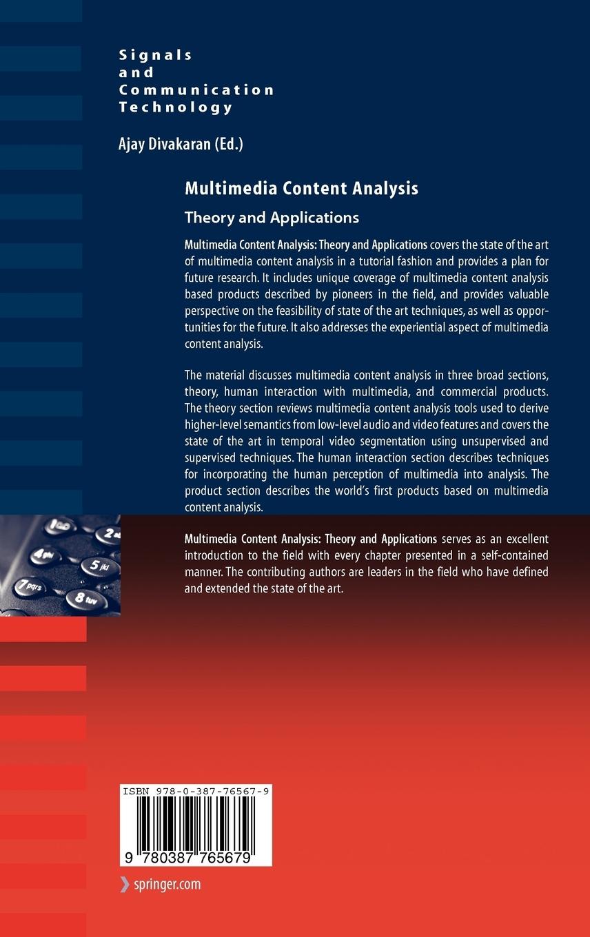 Rückseitencover Multimedia Content Analysis