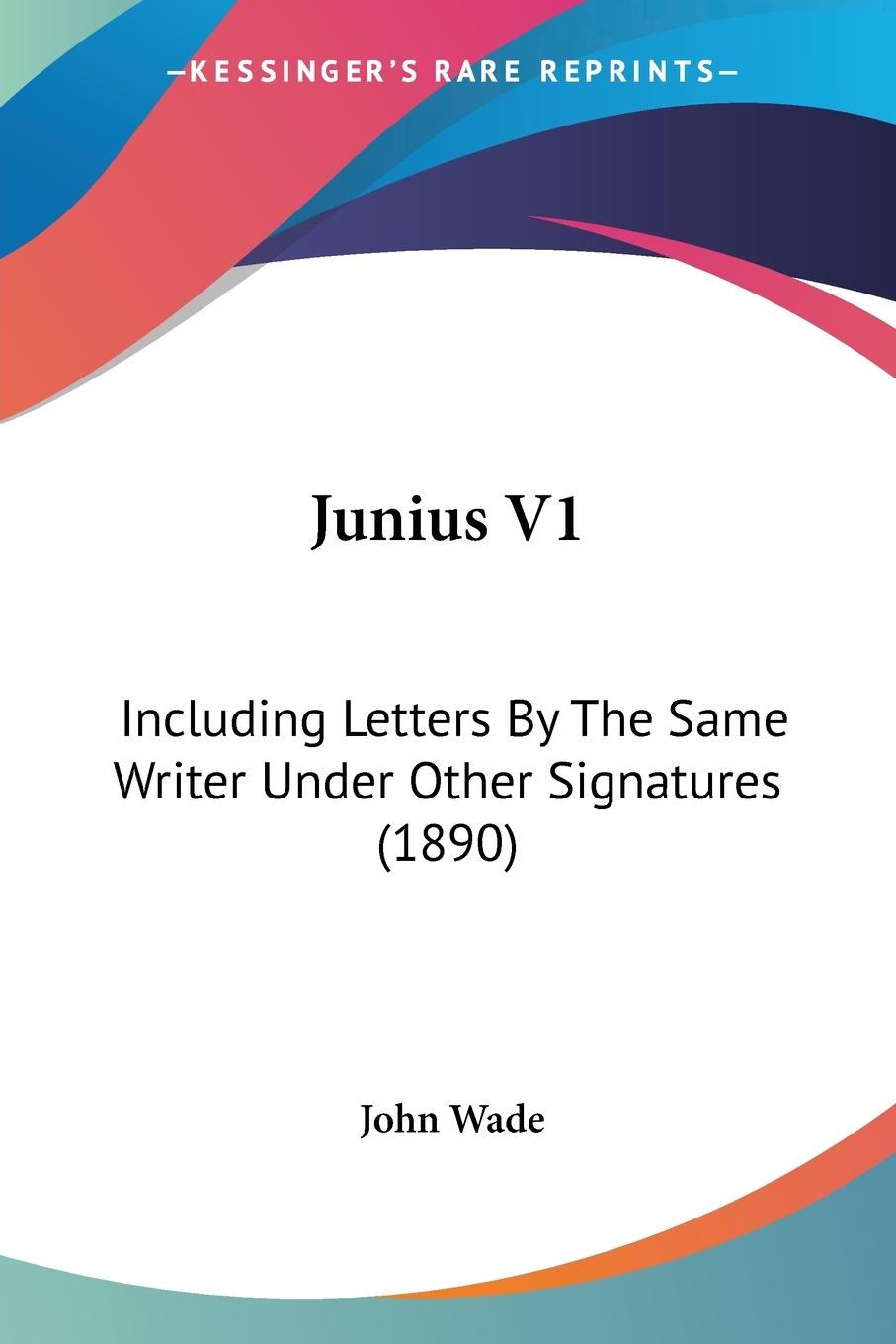 Vorderes Coverbild Junius V1