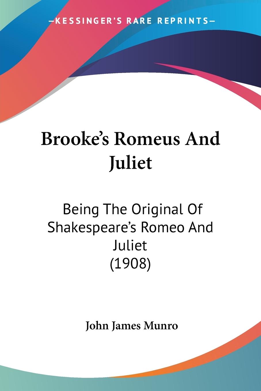 Vorderes Coverbild Brooke's Romeus And Juliet
