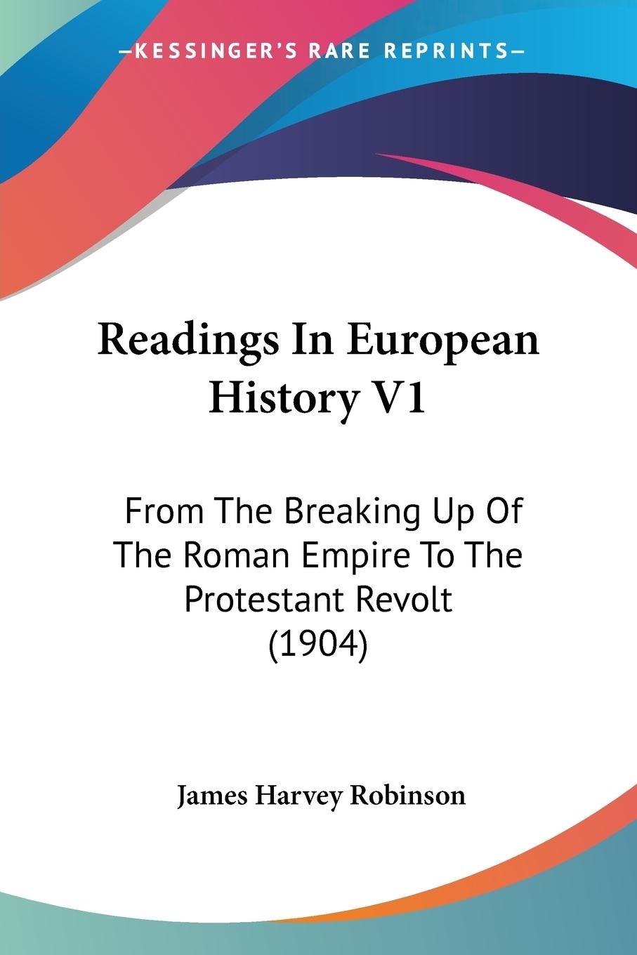 Vorderes Coverbild Readings In European History V1