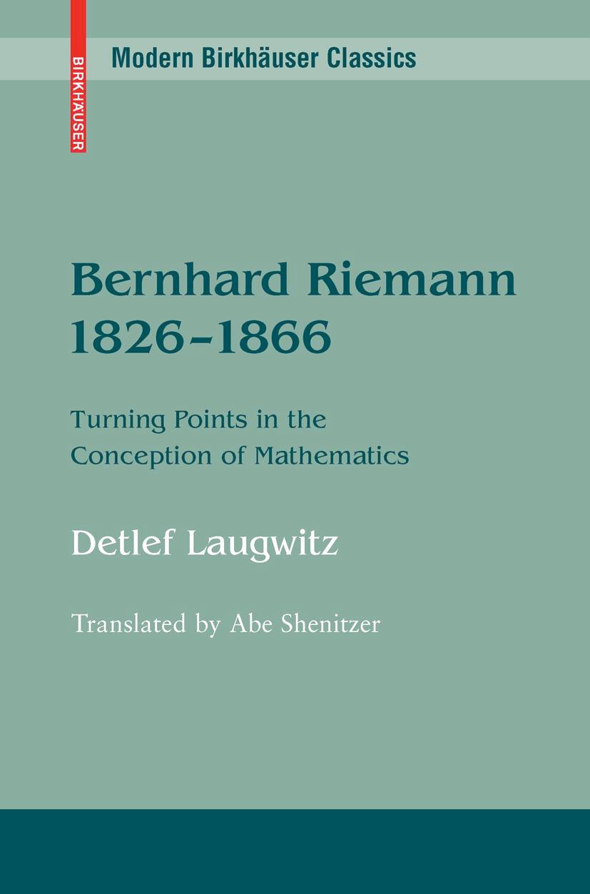 Vorderes Coverbild Bernhard Riemann 1826-1866