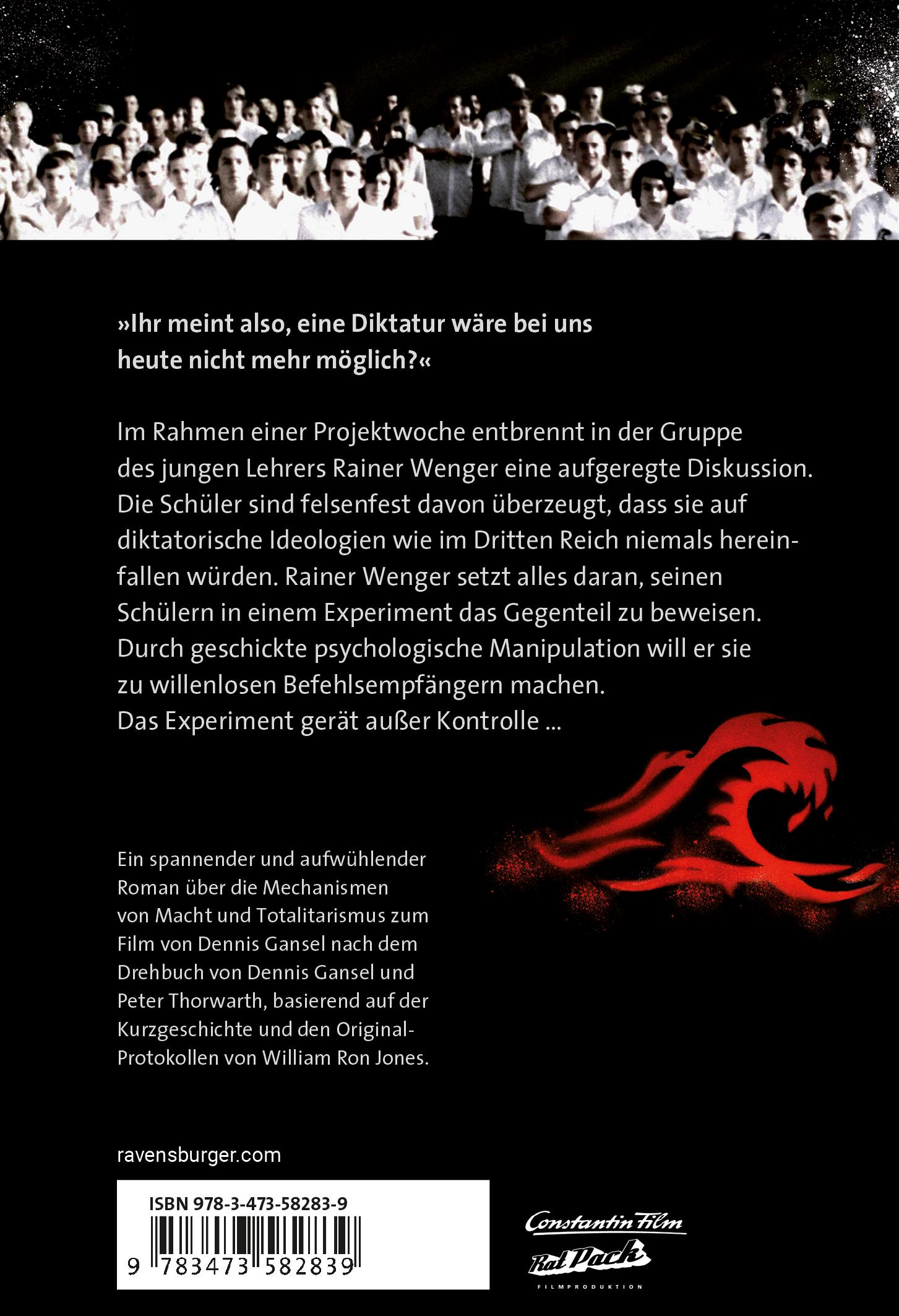 Rückseitencover Die Welle - Der Roman zum Film