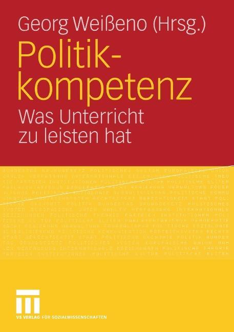 Vorderes Coverbild Politikkompetenz
