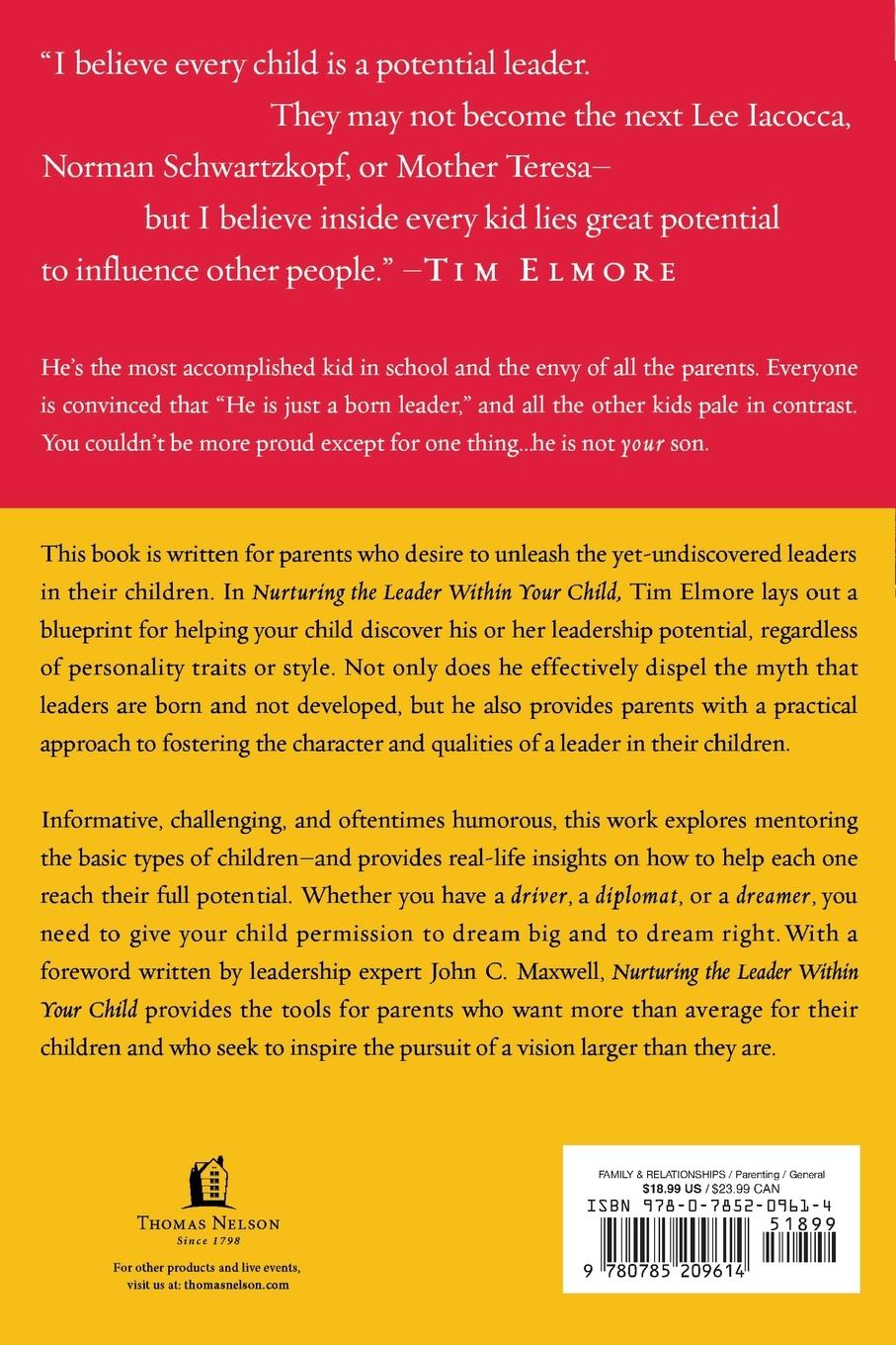 Rückseitencover The Nurturing the Leader Within Your Child