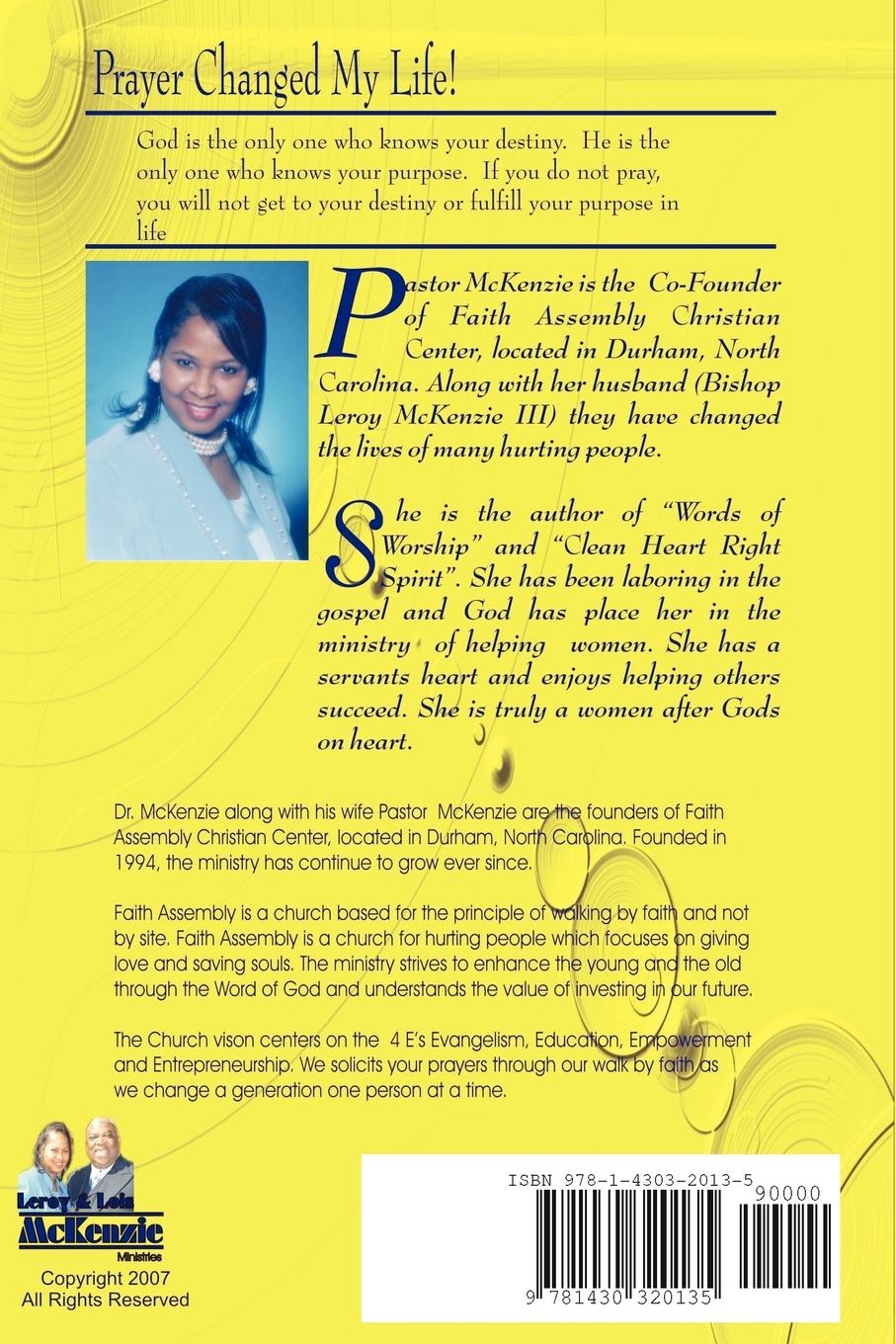 Rückseitencover Prayer Changed My Life