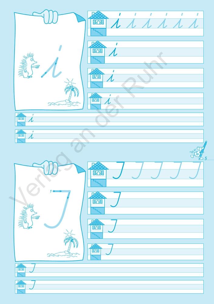 Beispielinhalt (Bild) Schreiblernheft Schulausgangsschrift