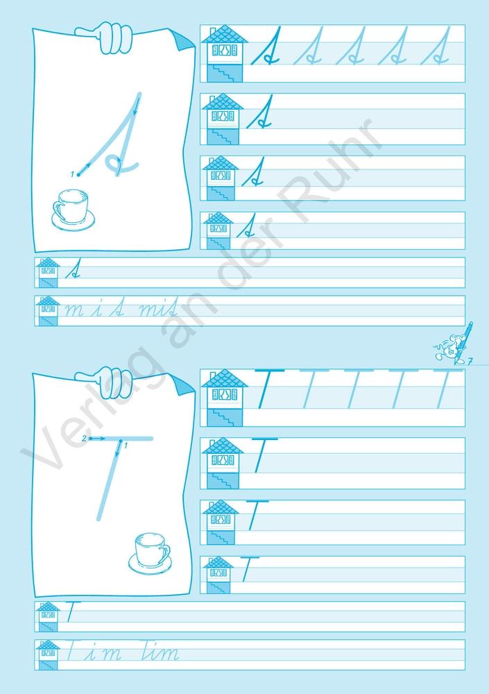 Beispielinhalt (Bild) Schreiblernheft Schulausgangsschrift