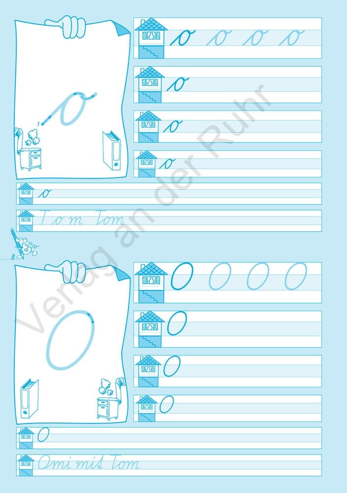 Beispielinhalt (Bild) Schreiblernheft Schulausgangsschrift