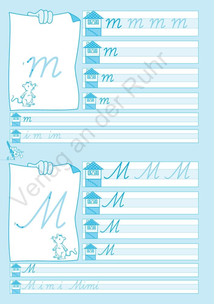 Beispielinhalt (Bild) Schreiblernheft Schulausgangsschrift