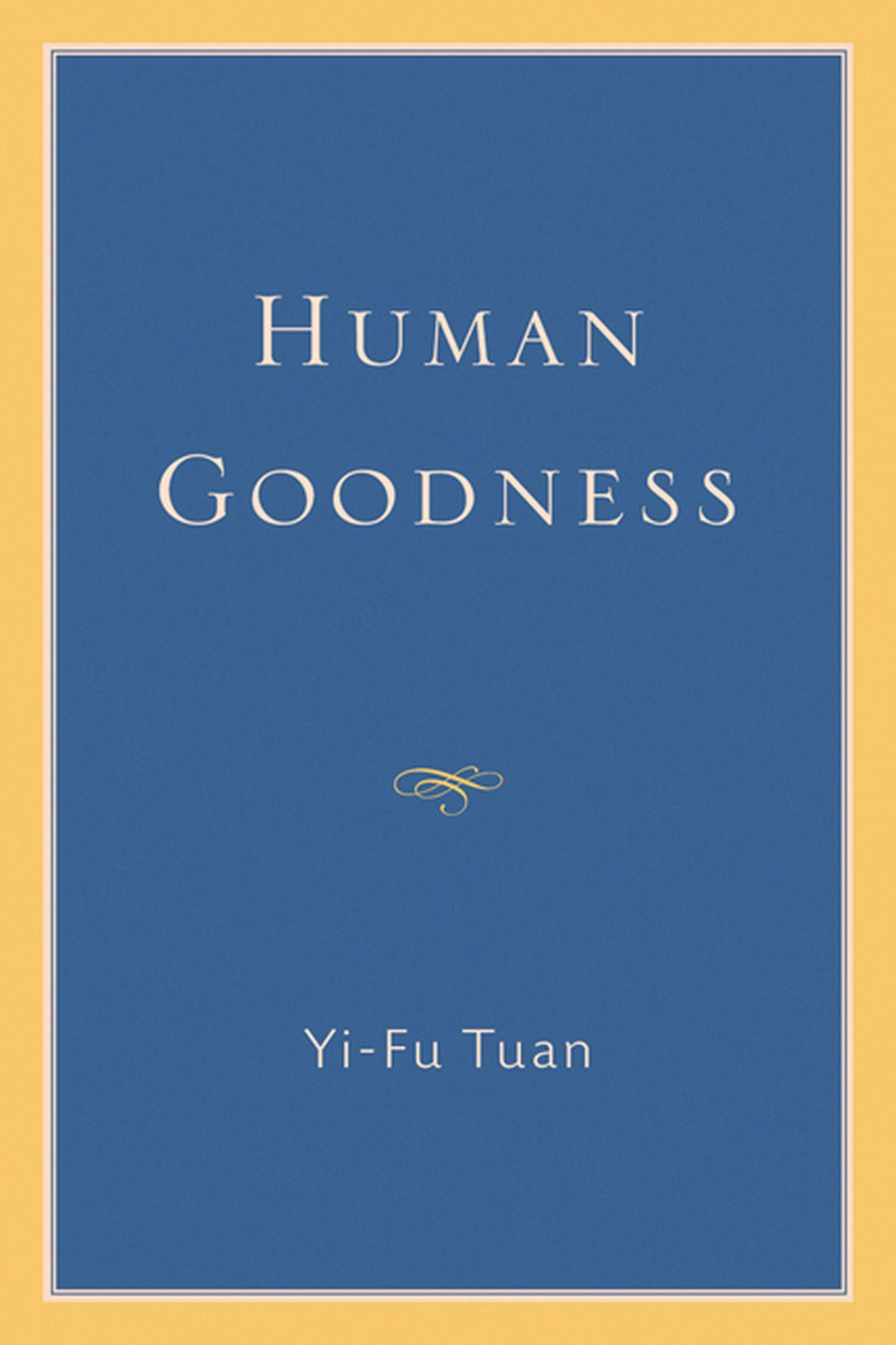 Vorderes Coverbild Human Goodness