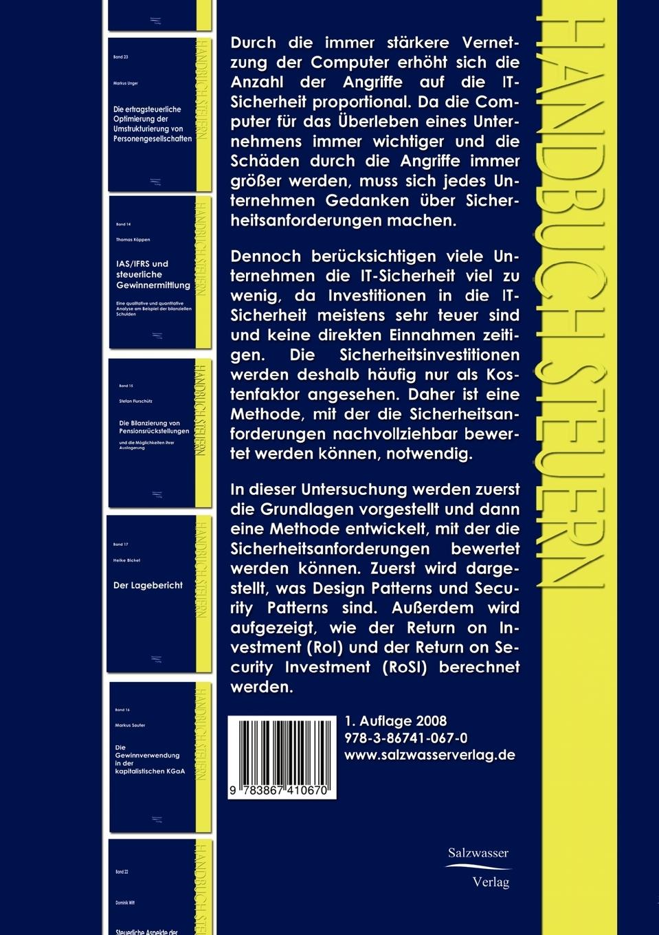 Rückseitencover Bewertung von Sicherheitsanforderungen