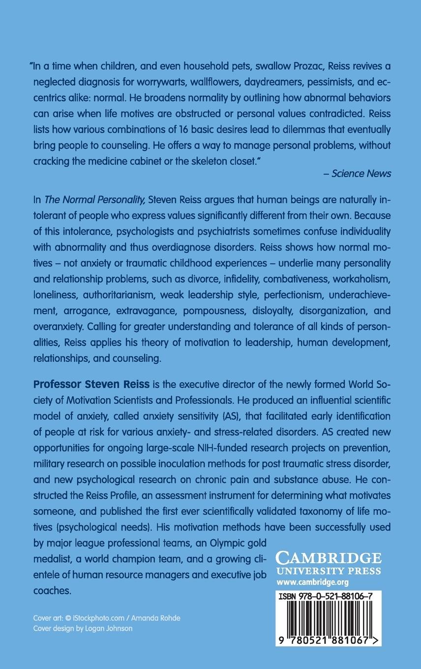 Rückseitencover The Normal Personality