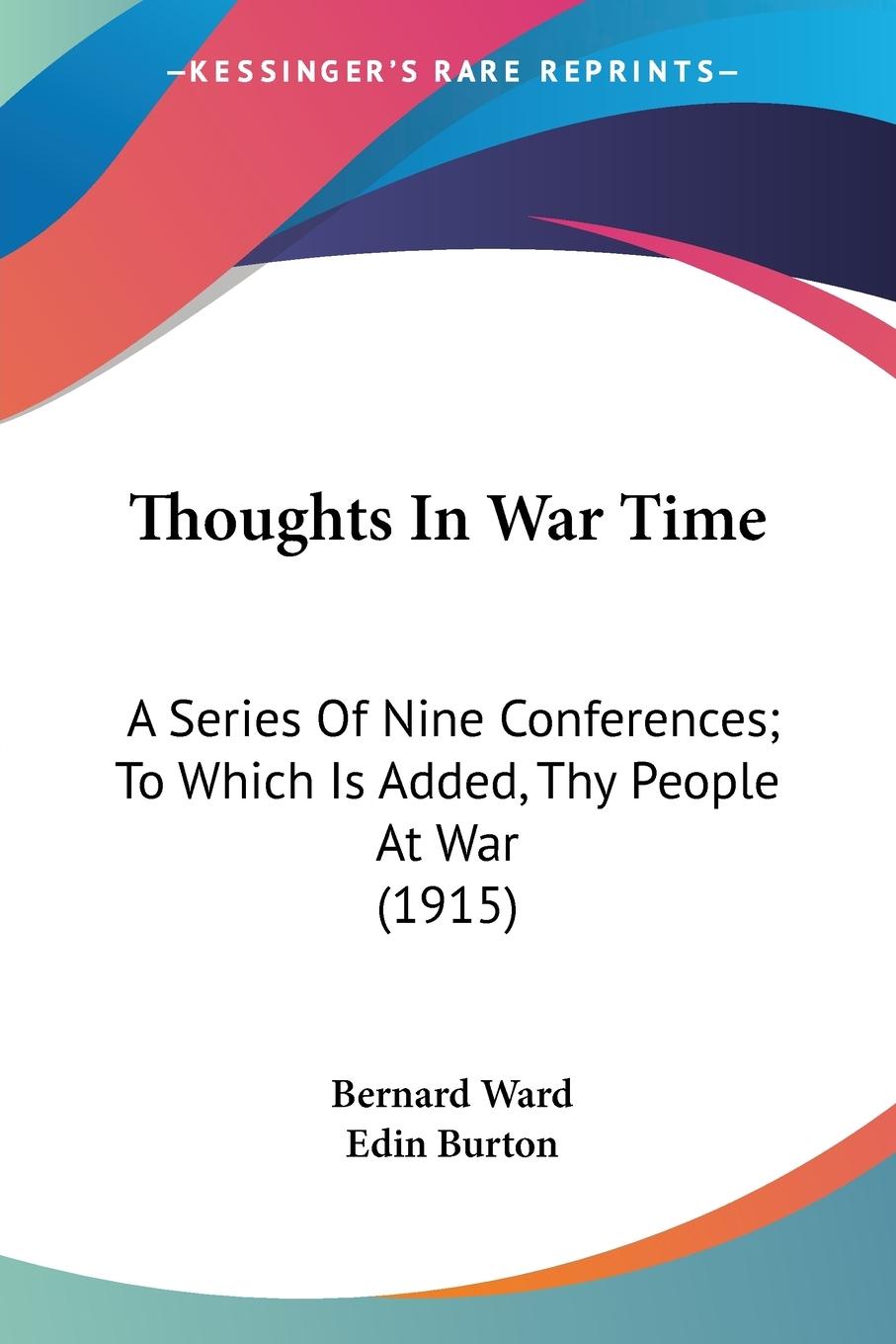 Vorderes Coverbild Thoughts In War Time