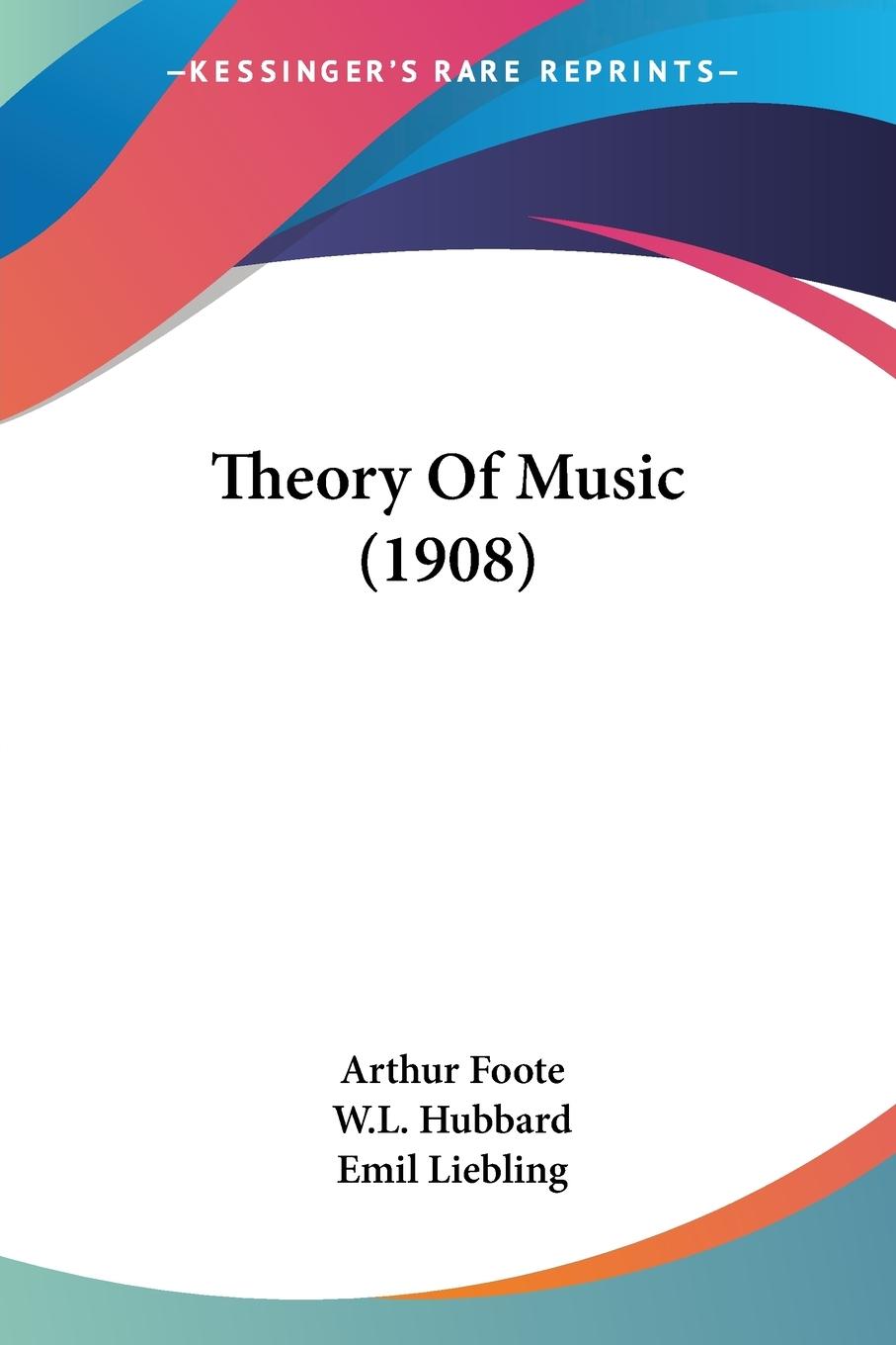Vorderes Coverbild Theory Of Music (1908)