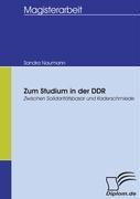 Vorderes Coverbild Zum Studium in der DDR