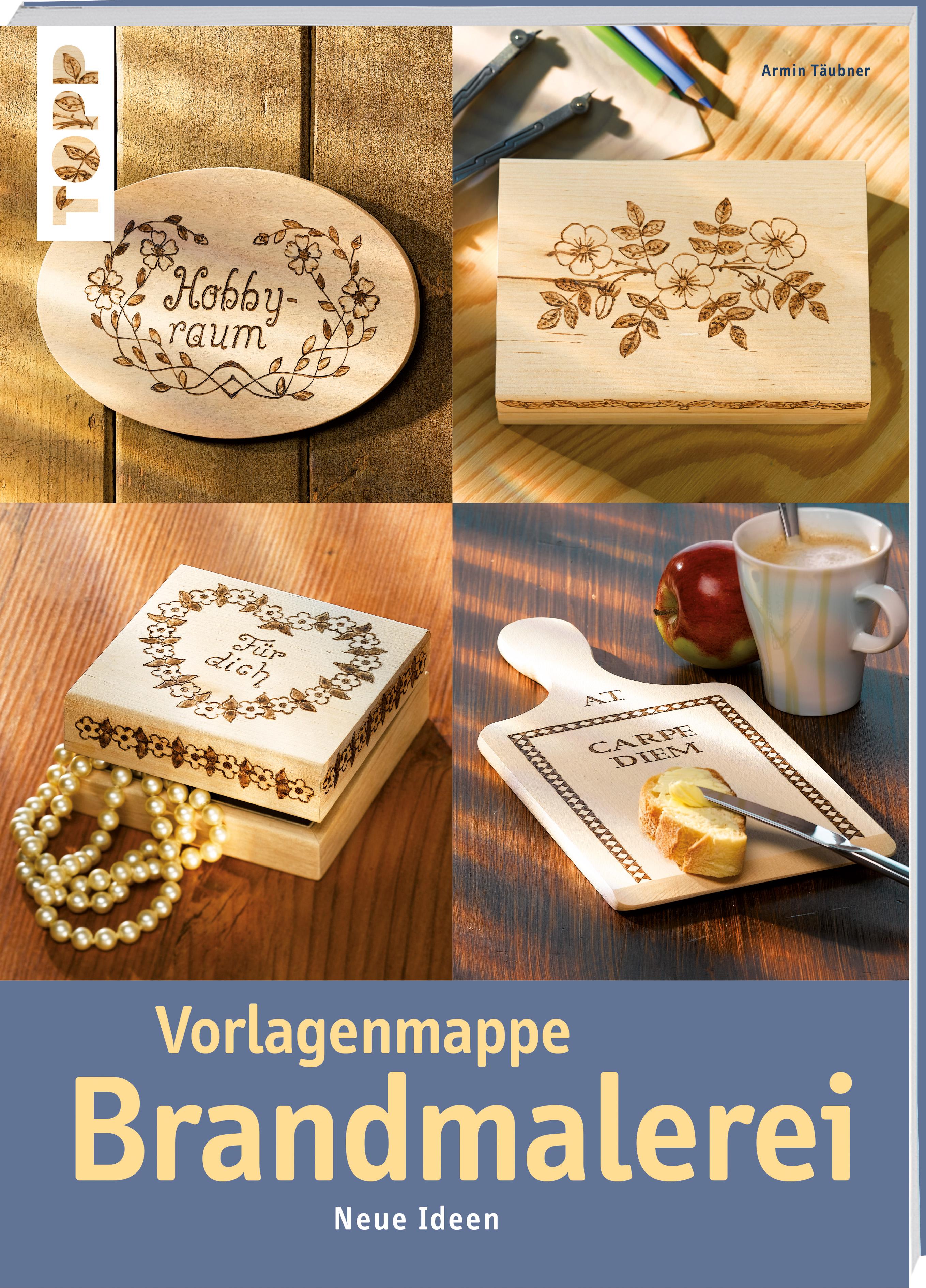 Vorderes Coverbild Vorlagenmappe Brandmalerei