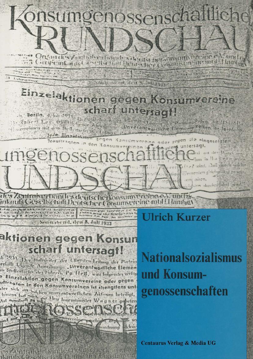Vorderes Coverbild Nationalsozialismus und Konsumgenossenschaften