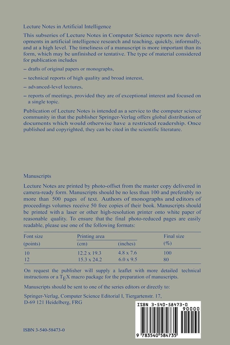 Rückseitencover Grammatical Inference and Applications