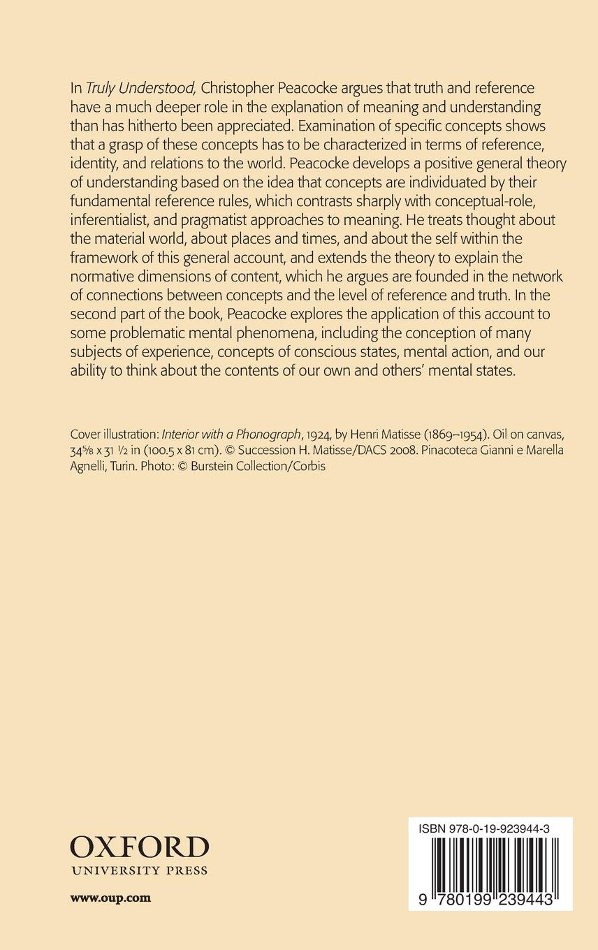 Rückseitencover Truly Understood