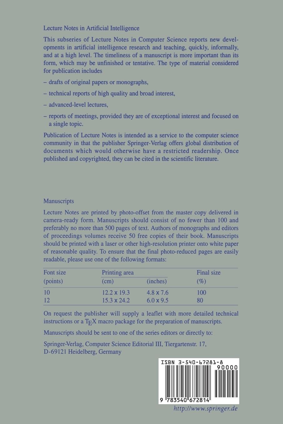 Rückseitencover Frontiers of Combining Systems
