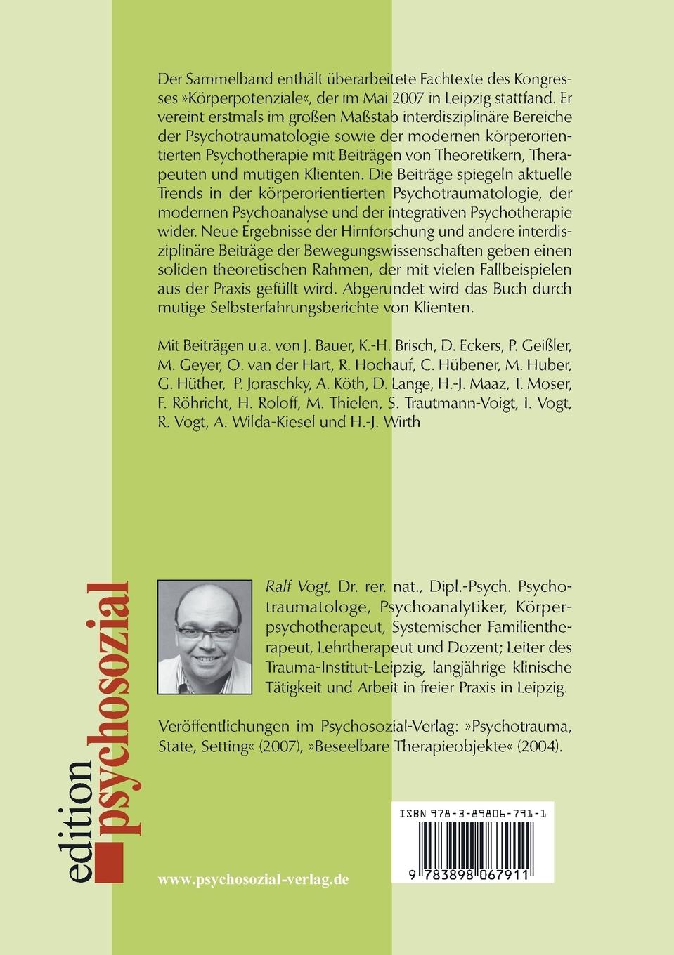 Rückseitencover Körperpotenziale in der traumaorientierten Psychotherapie