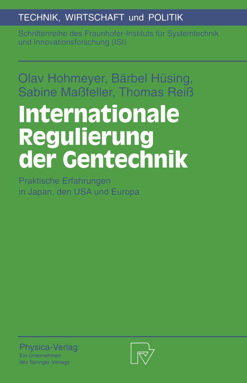 Vorderes Coverbild Internationale Regulierung der Gentechnik