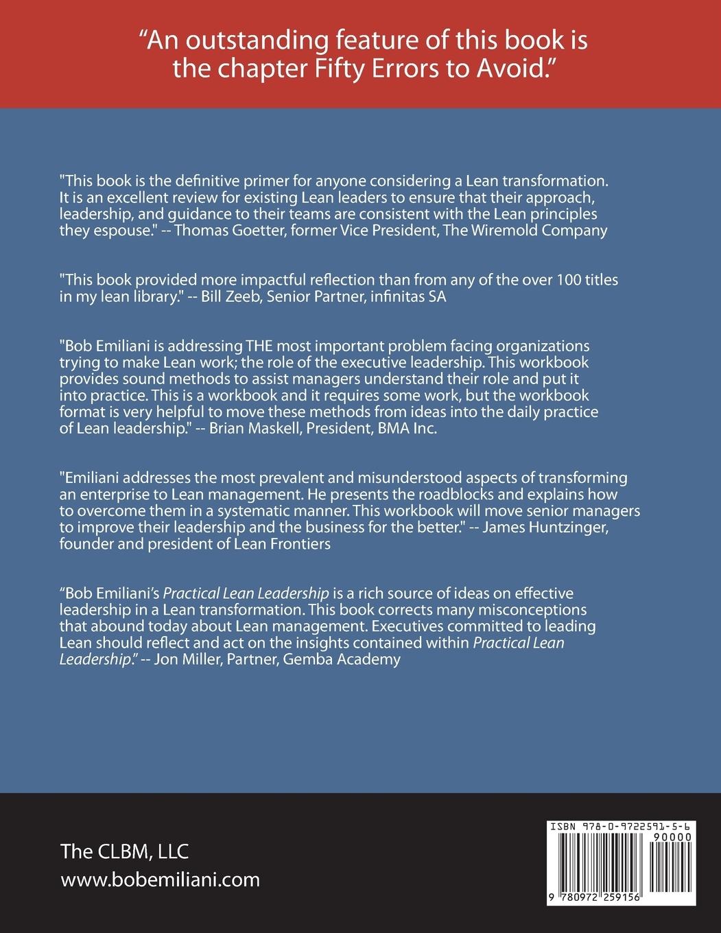 Rückseitencover Practical Lean Leadership