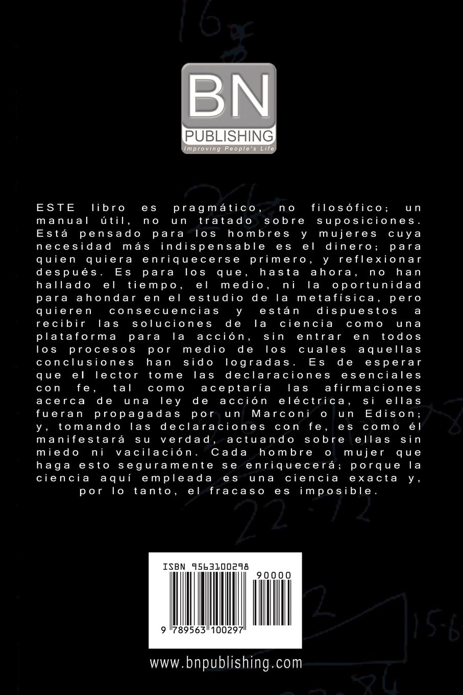 Rückseitencover La Ciencia de Hacerse Rico / The Science of Getting Rich