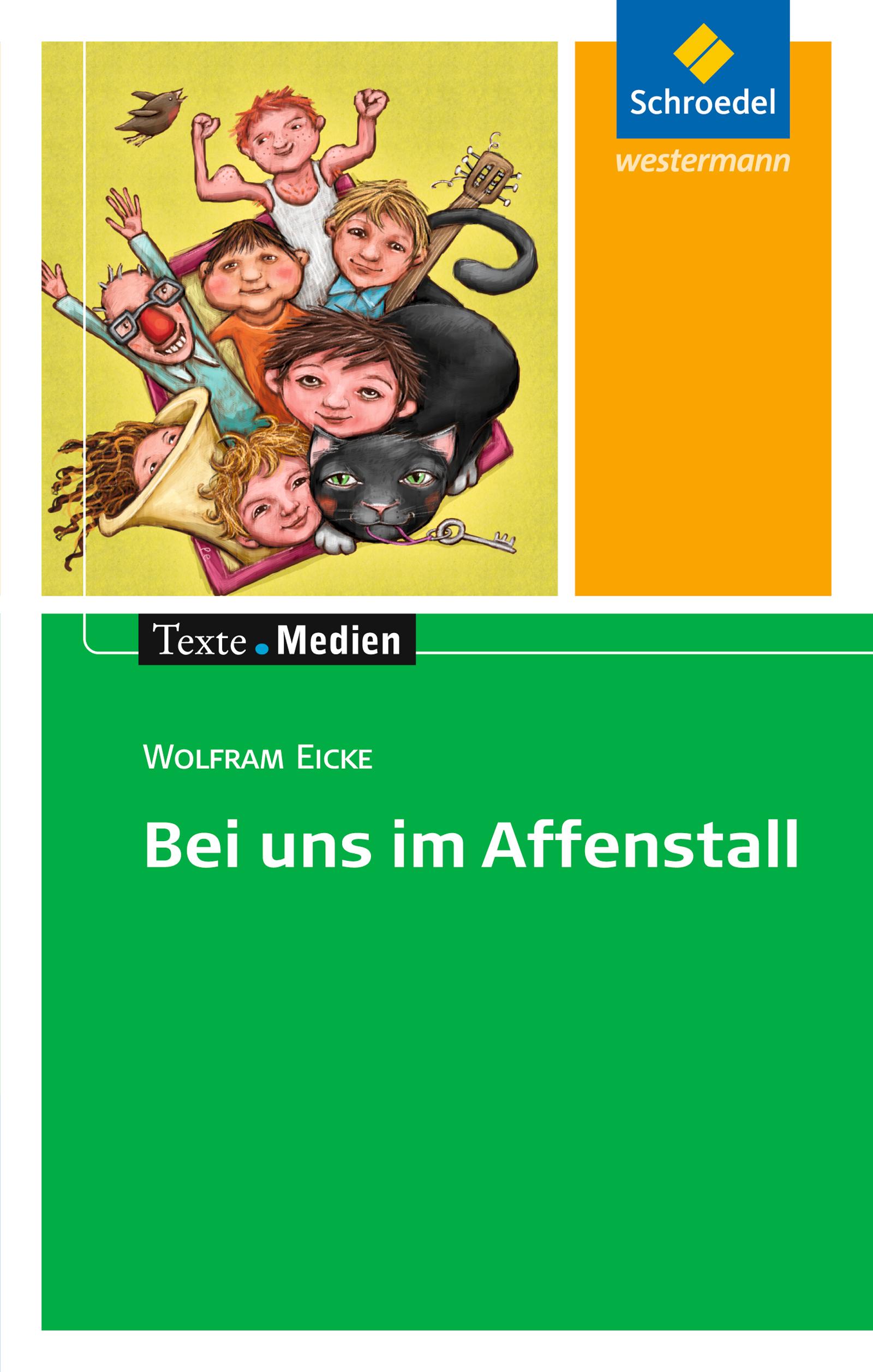 Vorderes Coverbild Bei uns im Affenstall - Textausgabe mit Materialteil
