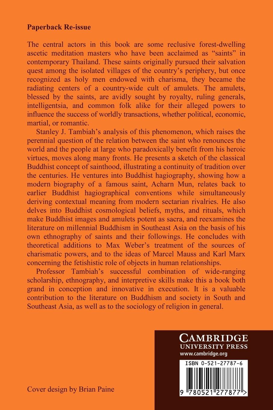 Rückseitencover The Buddhist Saints of the Forest and the Cult of Amulets