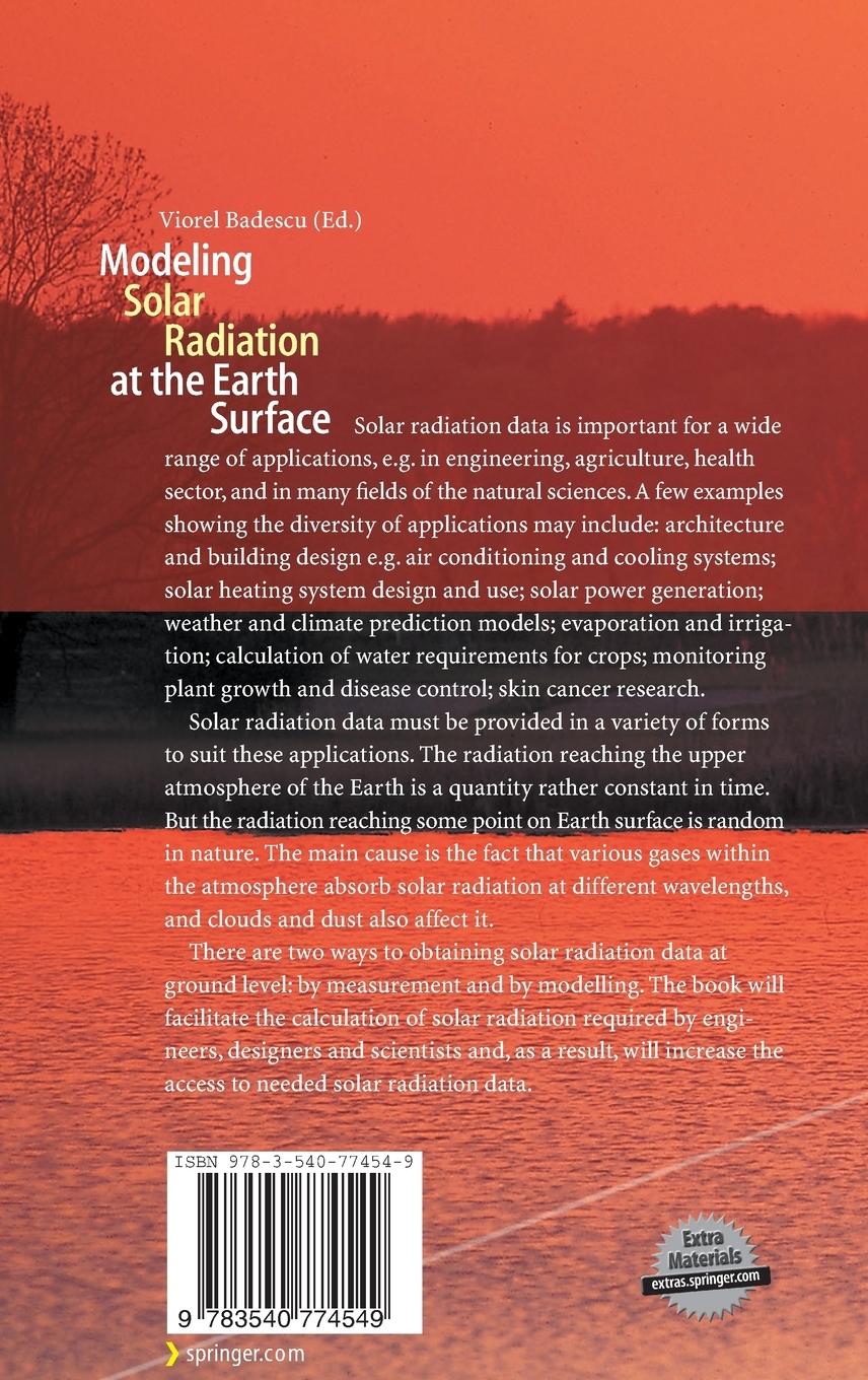 Rückseitencover Modeling Solar Radiation at the Earth's Surface