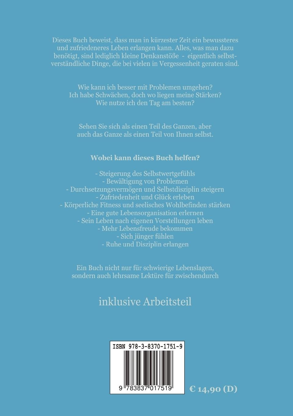 Rückseitencover Leben lieben lernen