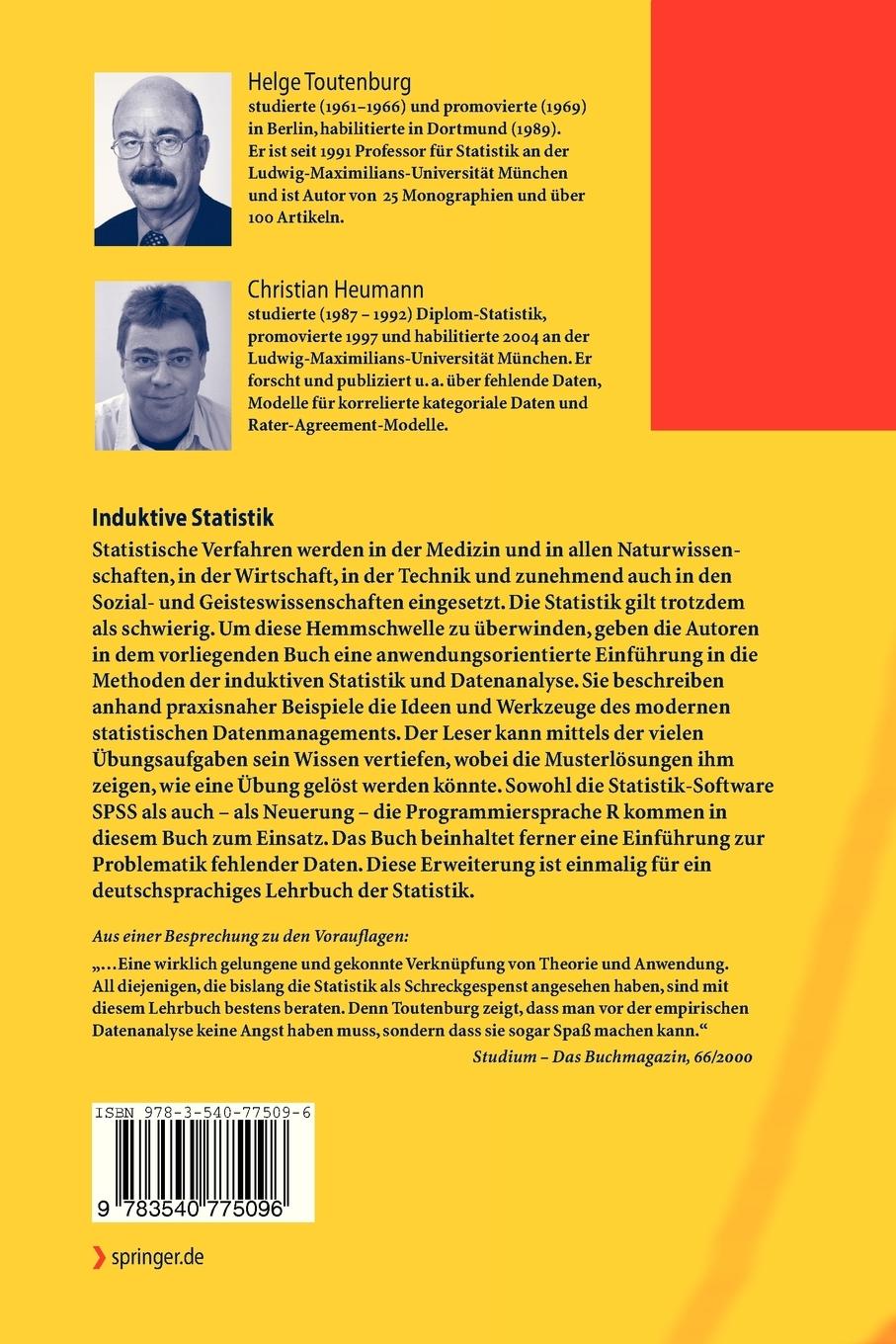 Rückseitencover Induktive Statistik