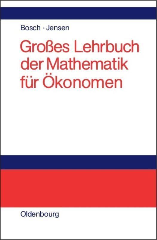 Vorderes Coverbild Großes Lehrbuch der Mathematik für Ökonomen