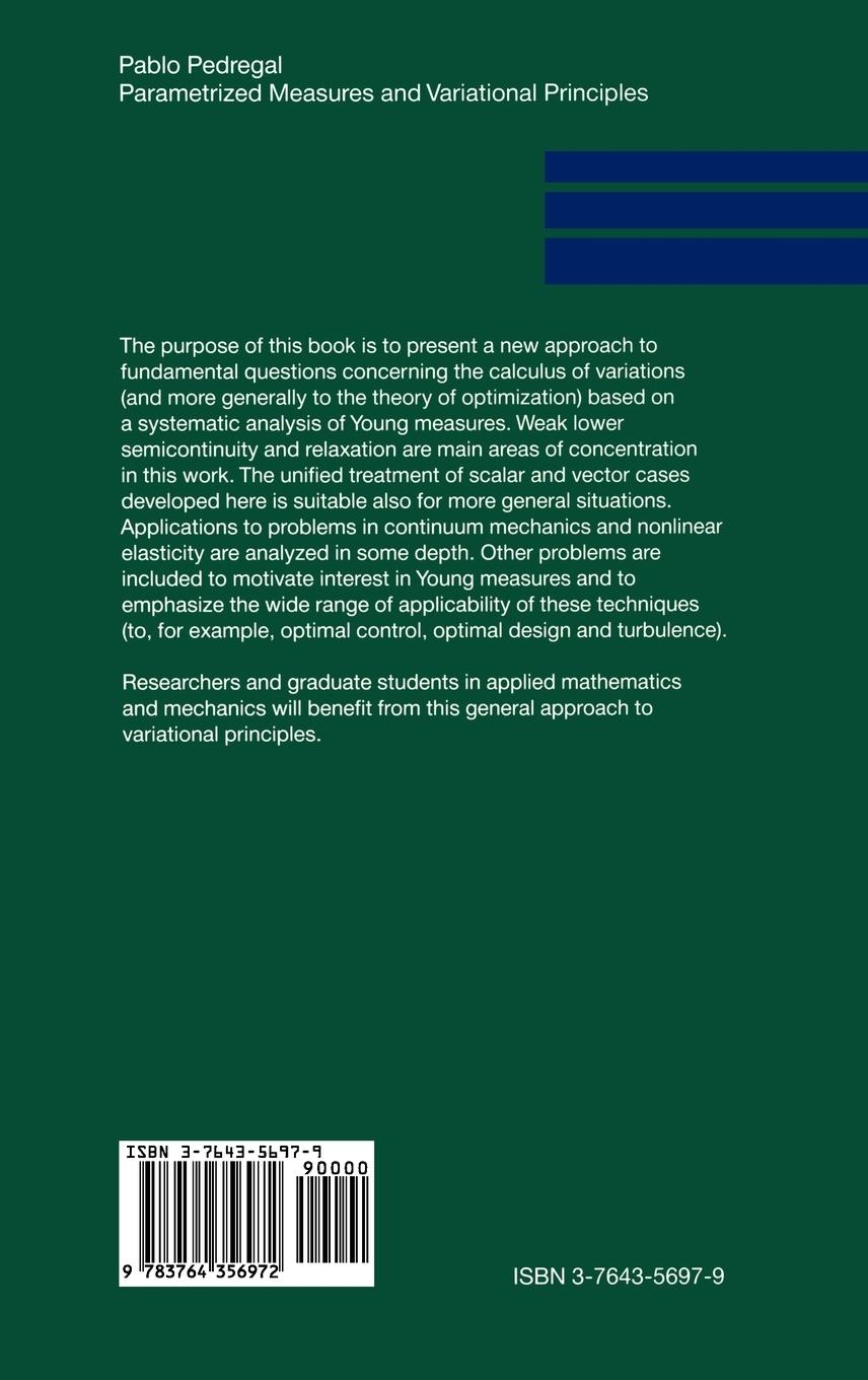 Rückseitencover Parametrized Measures and Variational Principles