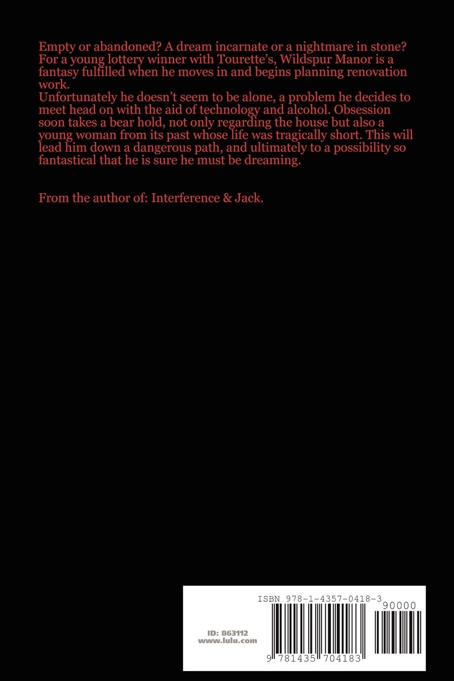 Rückseitencover Wildspur Manor