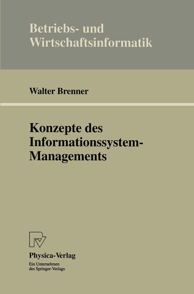 Vorderes Coverbild Konzepte des Informationssystem-Managements