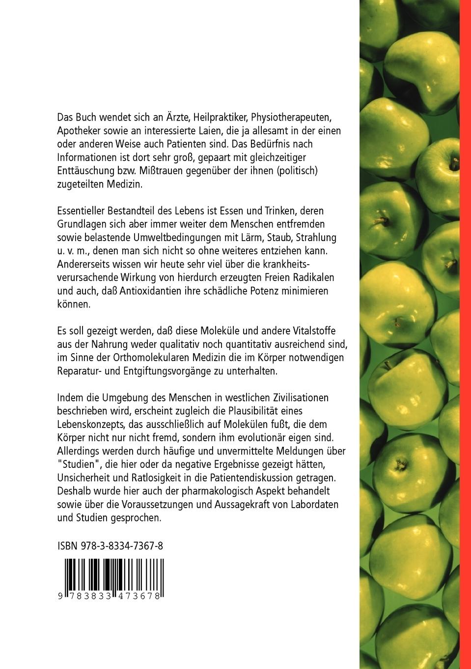 Rückseitencover Essen - Trinken - Lebensstil - Warum Orthomolekulare Medizin?