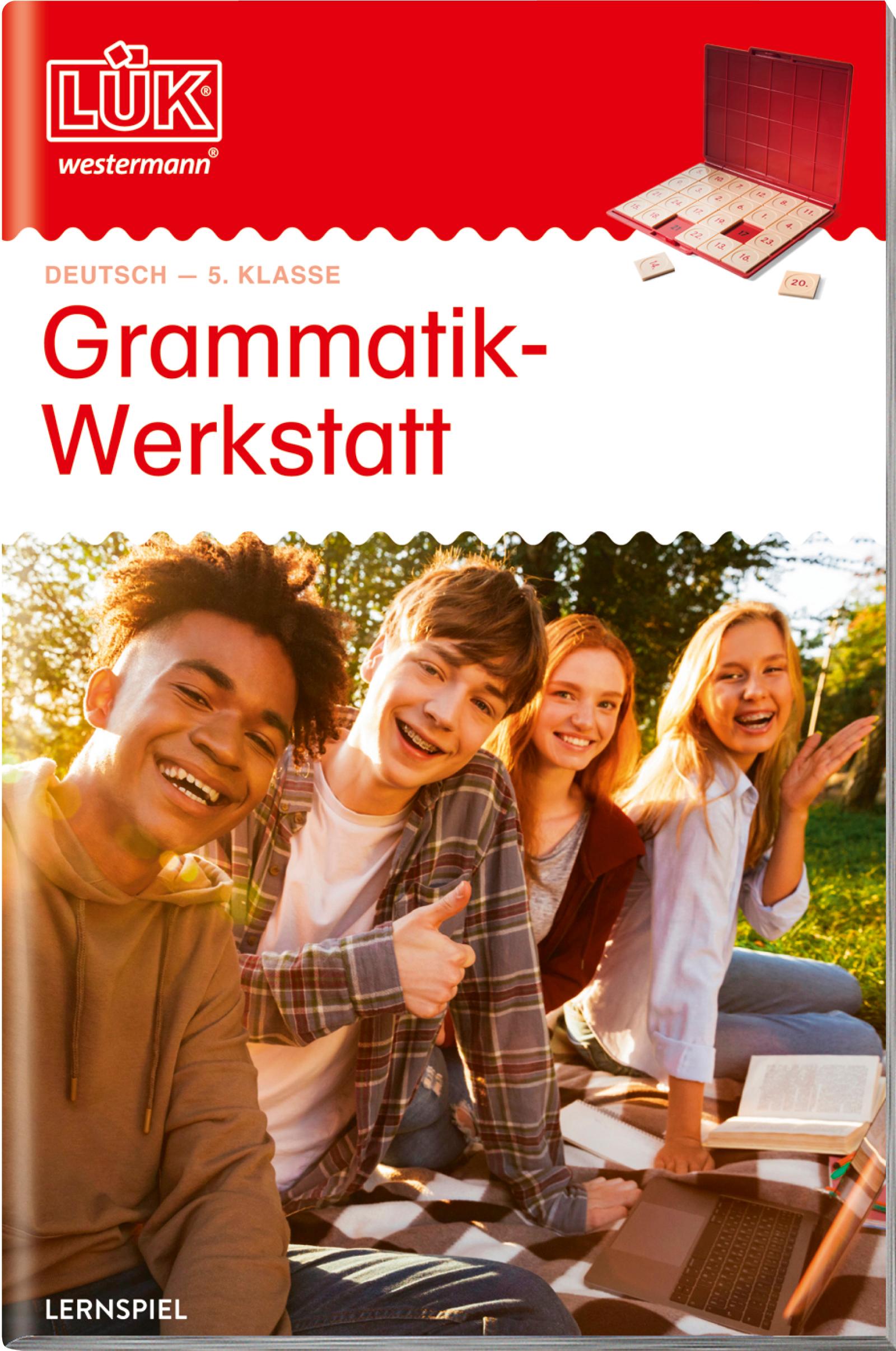 Vorderes Coverbild LÜK- Grammatikwerkstatt 5. Klasse