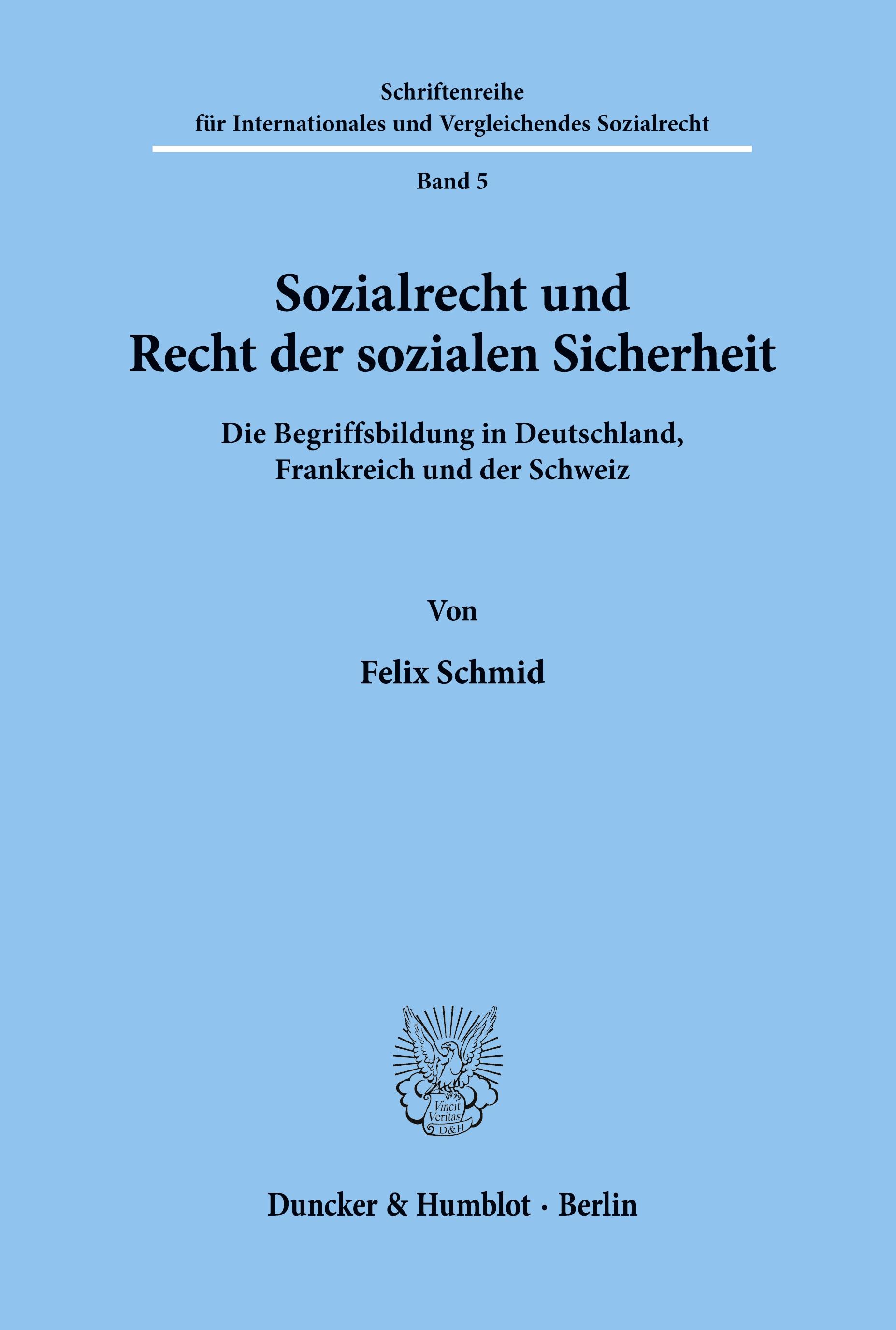 Vorderes Coverbild Sozialrecht und Recht der sozialen Sicherheit.