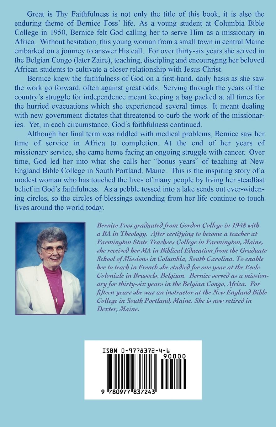 Rückseitencover Great is Thy Faithfulness