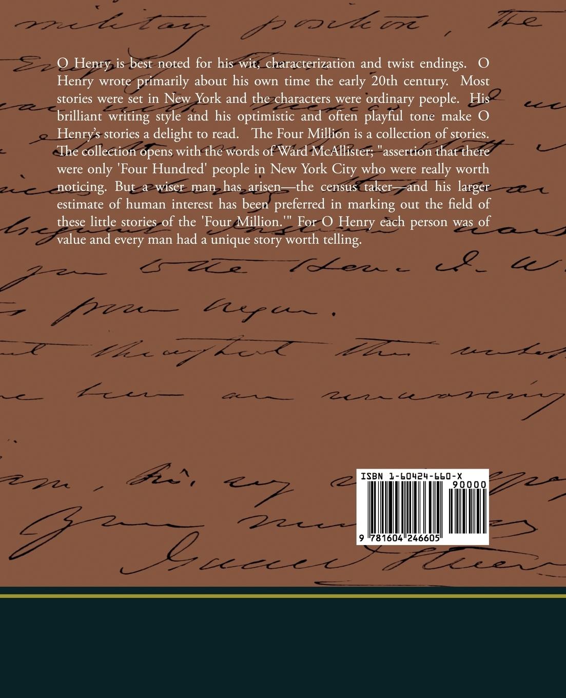 Rückseitencover The Four Million