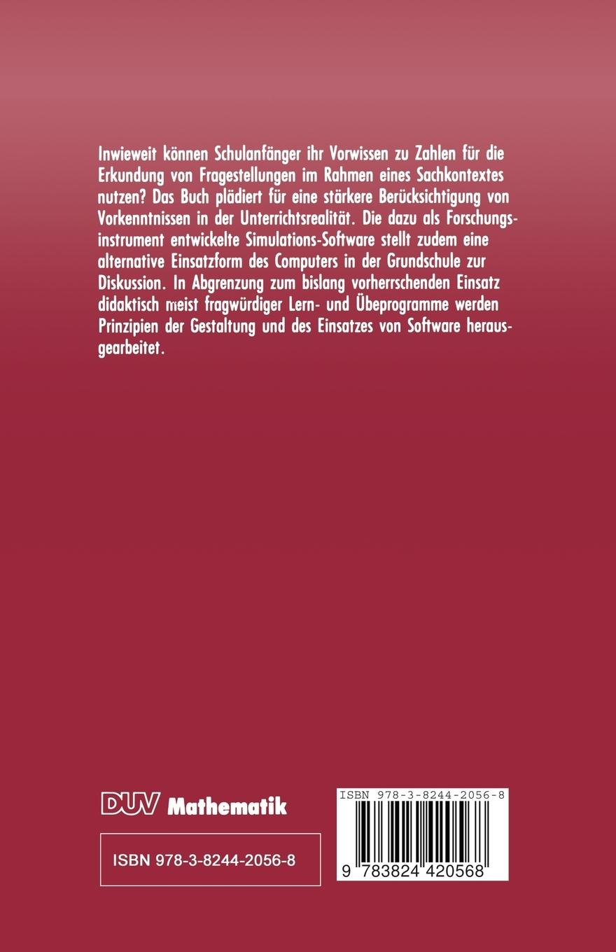 Rückseitencover Arithmetische Fähigkeiten von Schulanfängern