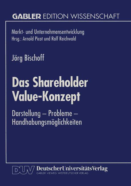 Vorderes Coverbild Das Shareholder Value-Konzept