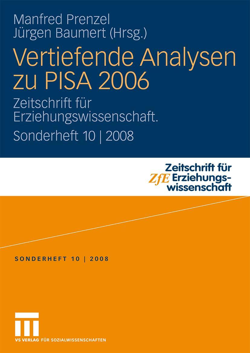Vorderes Coverbild Vertiefende Analysen zu PISA 2006