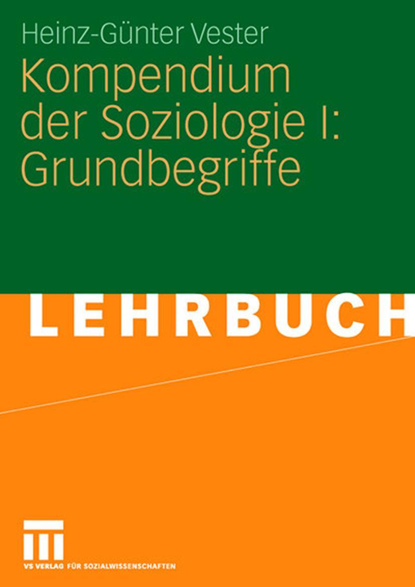 Vorderes Coverbild Kompendium der Soziologie I: Grundbegriffe